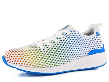 Rieker Revolution tenisky na šněrování bílé/duhové 40101-90