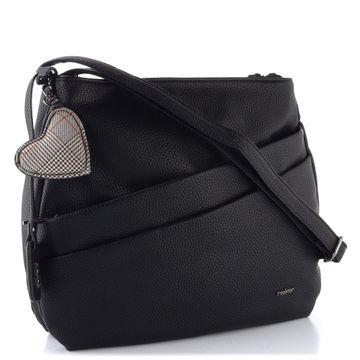 Rieker crossbody kabelka černá se srdcem H1005-02