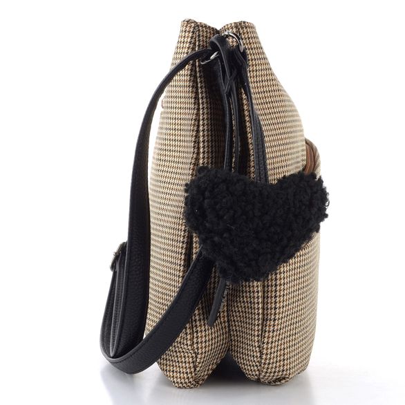 Rieker crossbody kabelka béžová se srdcem H1005-90