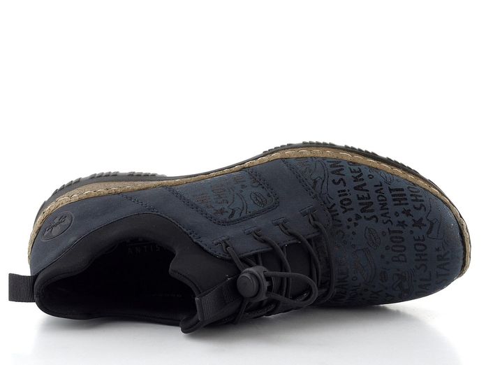 Rieker prozouvací polobotky modré N3295-14