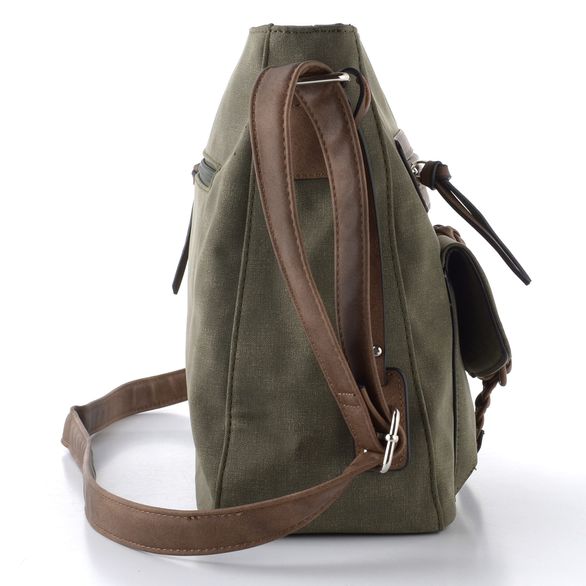 Rieker dámská crossbody kabelka khaki/brown H1340-54