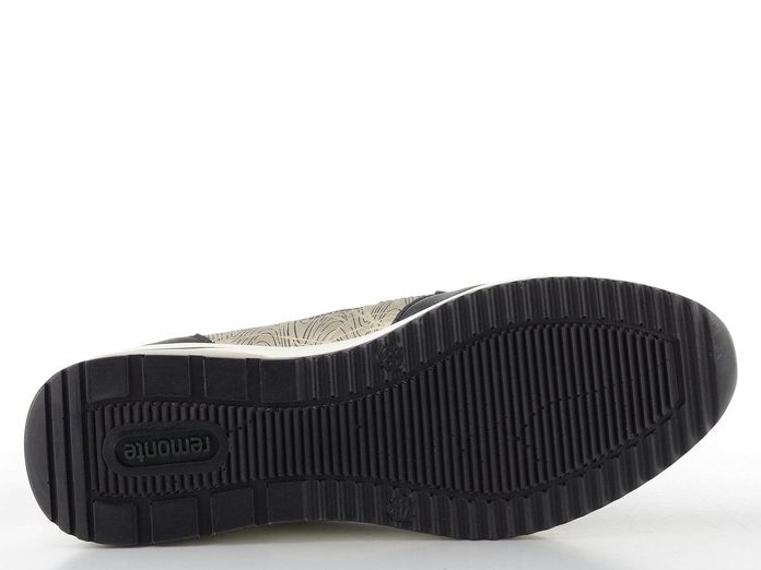 Remonte otevřené polobotky s plnou špičkou a patou černé D2411-03