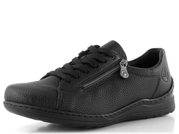Rieker polobotky se zipem černé 48901-00
