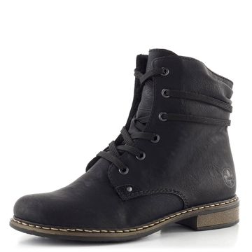 Rieker šněrovací kotník černý 71229-02