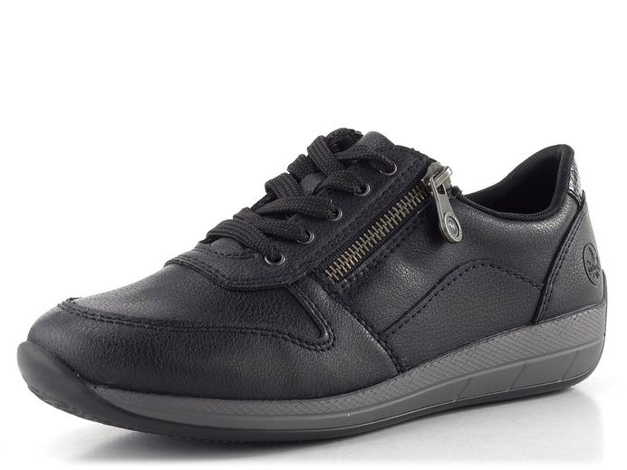Rieker tenisky se zipy černé N1100-00