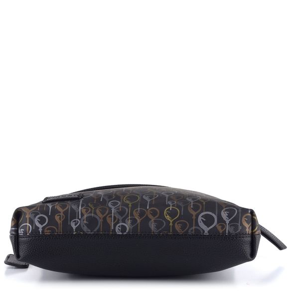 Rieker crossbody kabelka černá s potiskem H1040-03