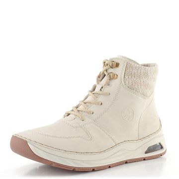 Rieker šněrovací kotník crema/offwhite-metallic 44555-60