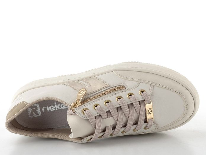 Rieker Sport tenisky na platformě béžové M1912-80