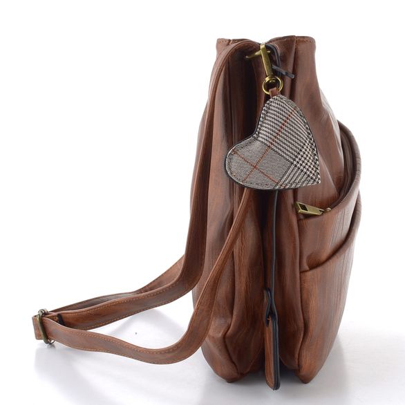 Rieker crossbody kabelka hnědá se srdcem H1005-22