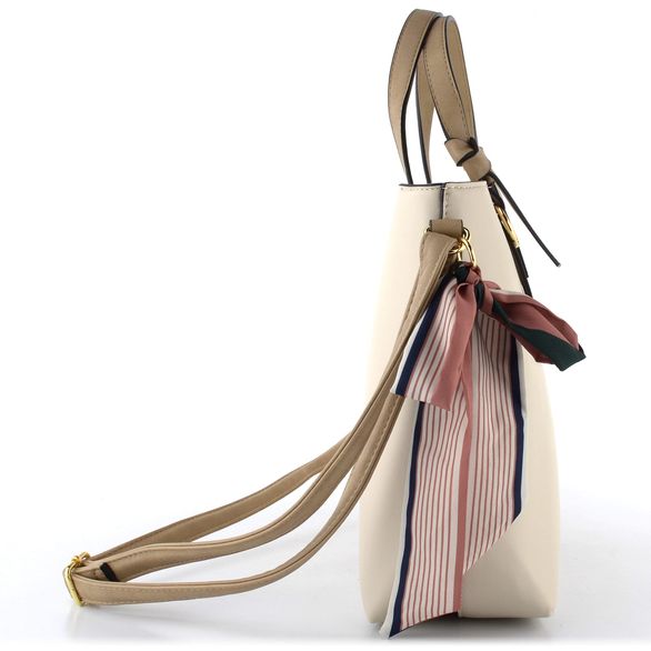 Rieker krémová shopper kabelka s mašlí H1507-60
