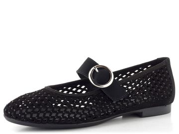 Remonte prořezávané baleríny s nártovým páskem černé D0K18-02