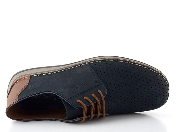 Rieker pánské šněrovací polobotky tmavě modré 05226-14