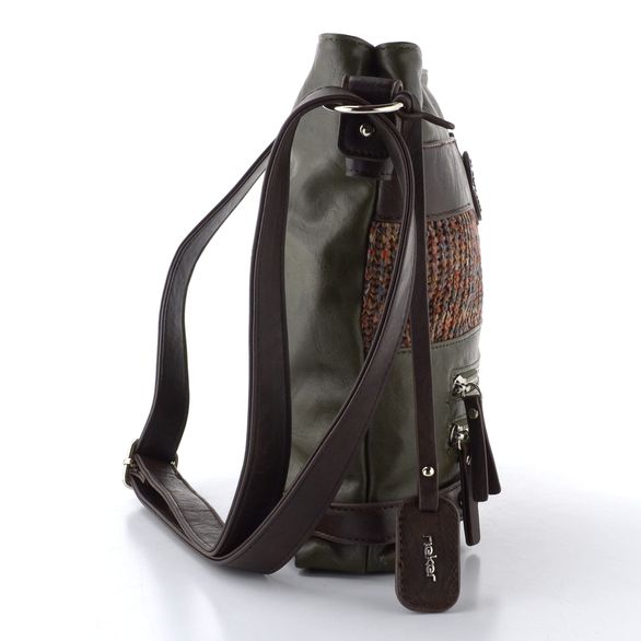 Rieker kombinovaná crossbody kabelka zelená H1346-35