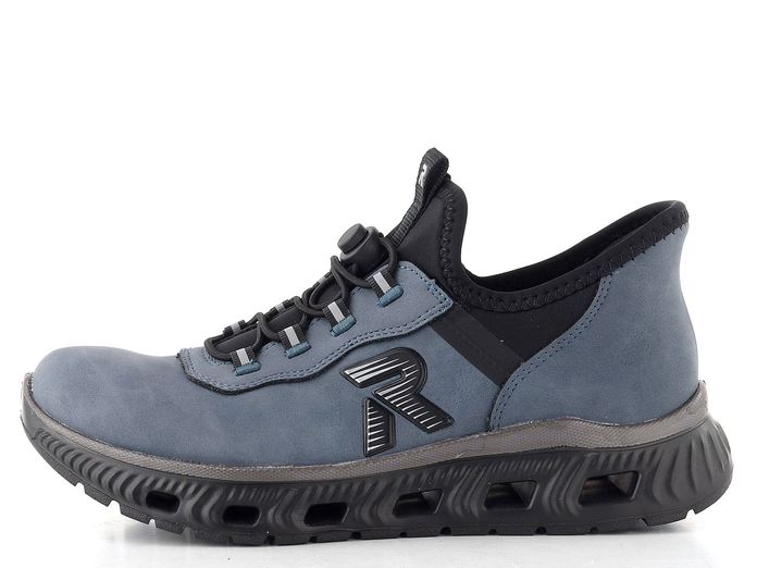 Rieker Sport prozouvací polobotky modro-černé M6065-12