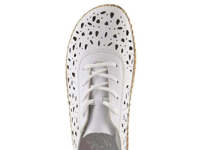 Rieker bílé perforované polobotky 44800-80