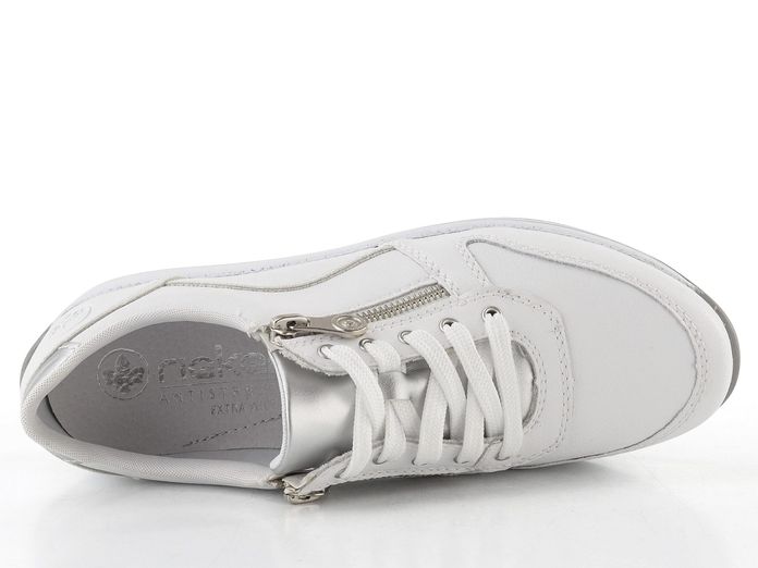 Rieker tenisky se zipy bílé N1100-81