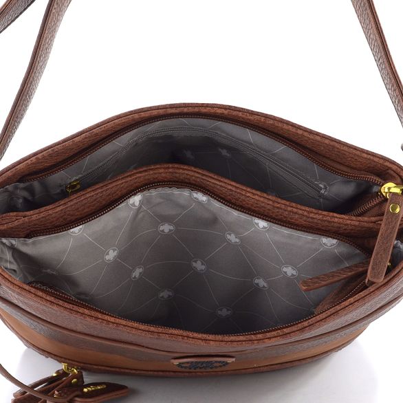 Rieker kombinovaná crossbody kabelka hnědá H1346-22