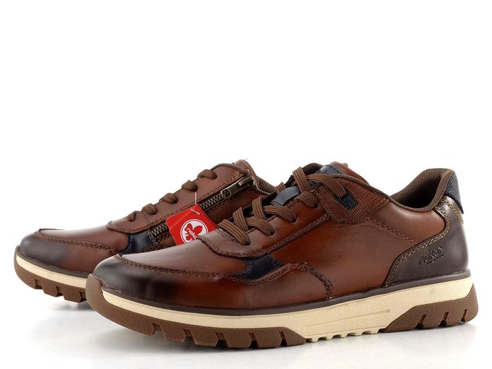 Rieker pánské šněrovací polobotky hnědé B9301-25