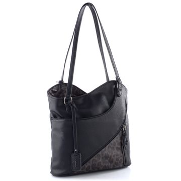 Rieker kabelka na rameno/batoh černá/zvířecí vzor H1025-01