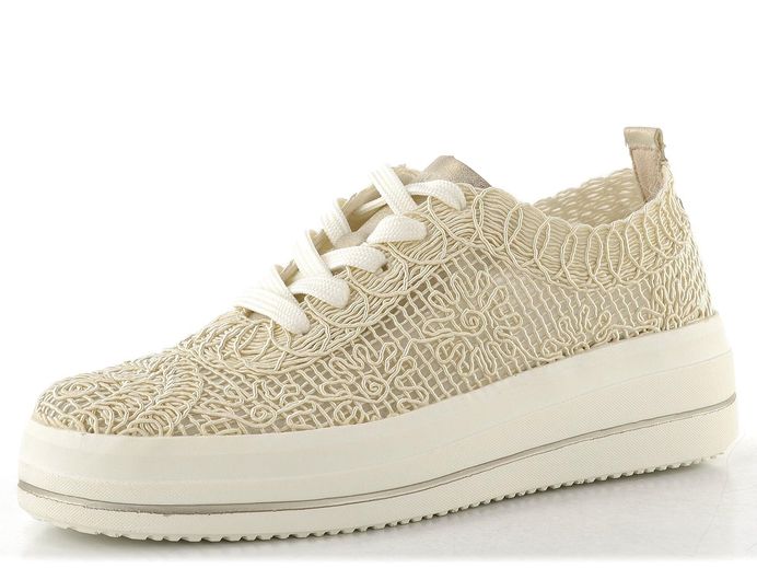 Remonte tenisky na platformě cotton/muschel D1C14-60