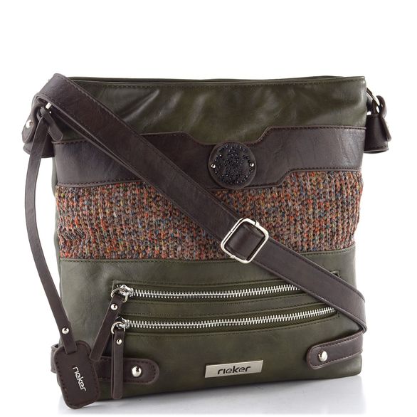 Rieker kombinovaná crossbody kabelka zelená H1346-35