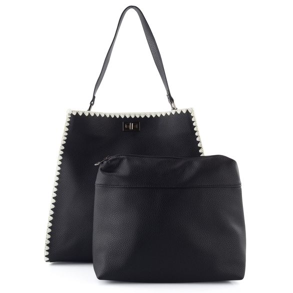 Remonte shopper kabelka s etují černá Q0771-00