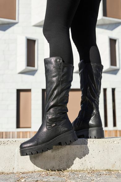 Rieker černé kozačky s membránou Z9490-00